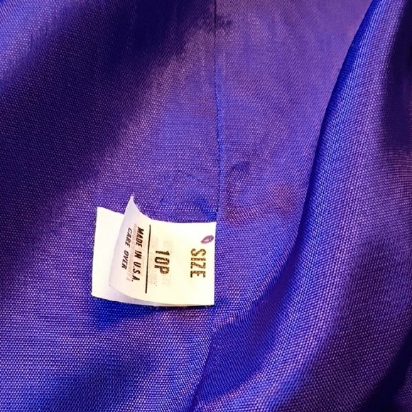 Chic Royal Blue Women's 10P Wool Suit - Picture 4 of 13